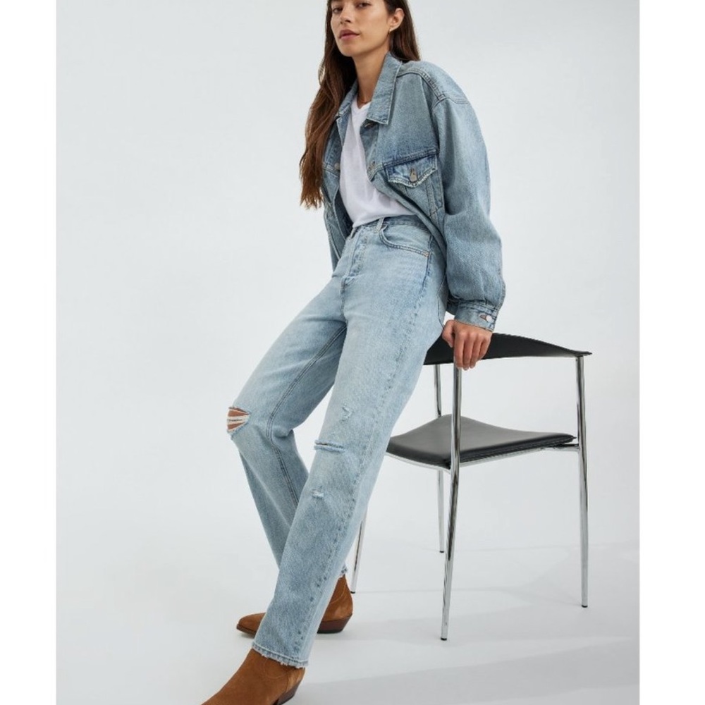 Denim Forum The Joni High Rise Loose 32L